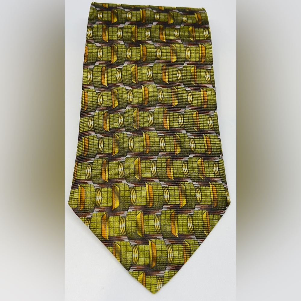 Ermenegildo Zenga Men's Multicolor Silk Tie Italy Necktie